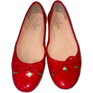 Kate Spade ballet flat red patent leather 7.5